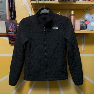 The North Face Womens Quilted Black Zip Jacket Size Small